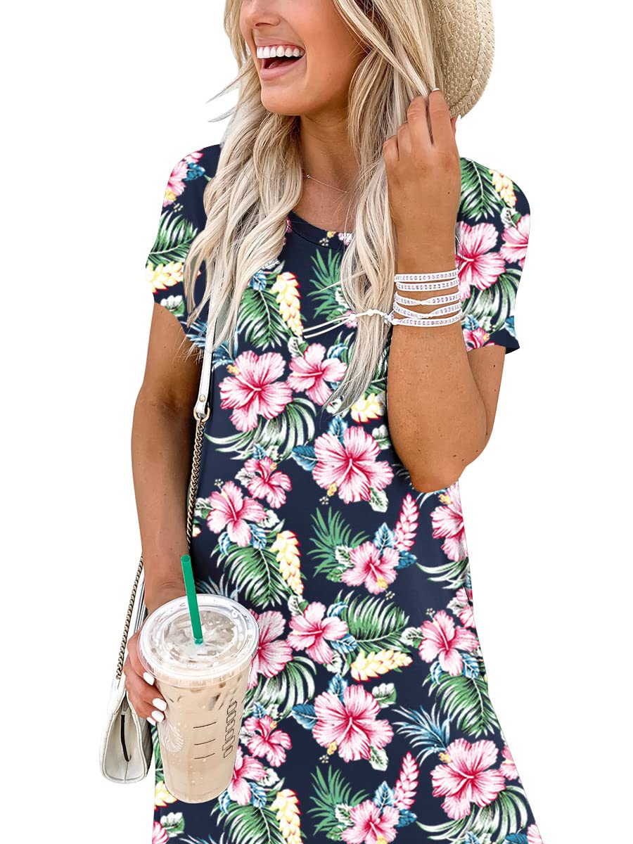Foto 7 pulgar | Vestido Anrabess Casual Holgado Manga Corta Maxi Beach - Venta Internacional