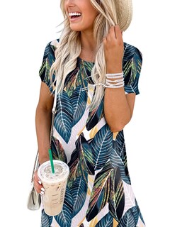 Foto 6 | Vestido Anrabess Casual Holgado Maxi Beach - Venta Internacional