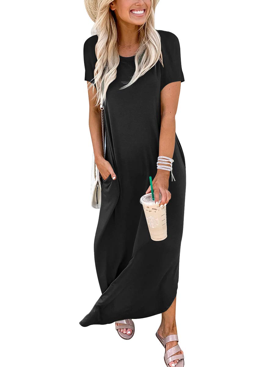 Foto 3 pulgar | Vestido Anrabess Casual Maxi Beach Negro - Venta Internacional