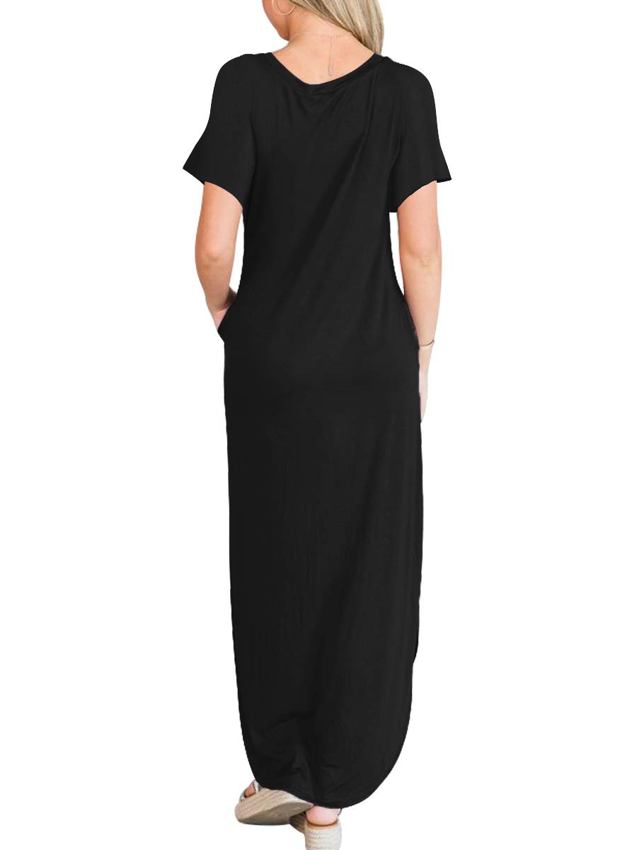 Foto 5 pulgar | Vestido Anrabess Casual Maxi Beach Negro - Venta Internacional