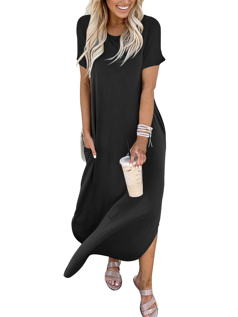 Foto 6 pulgar | Vestido Anrabess Casual Maxi Beach Negro - Venta Internacional