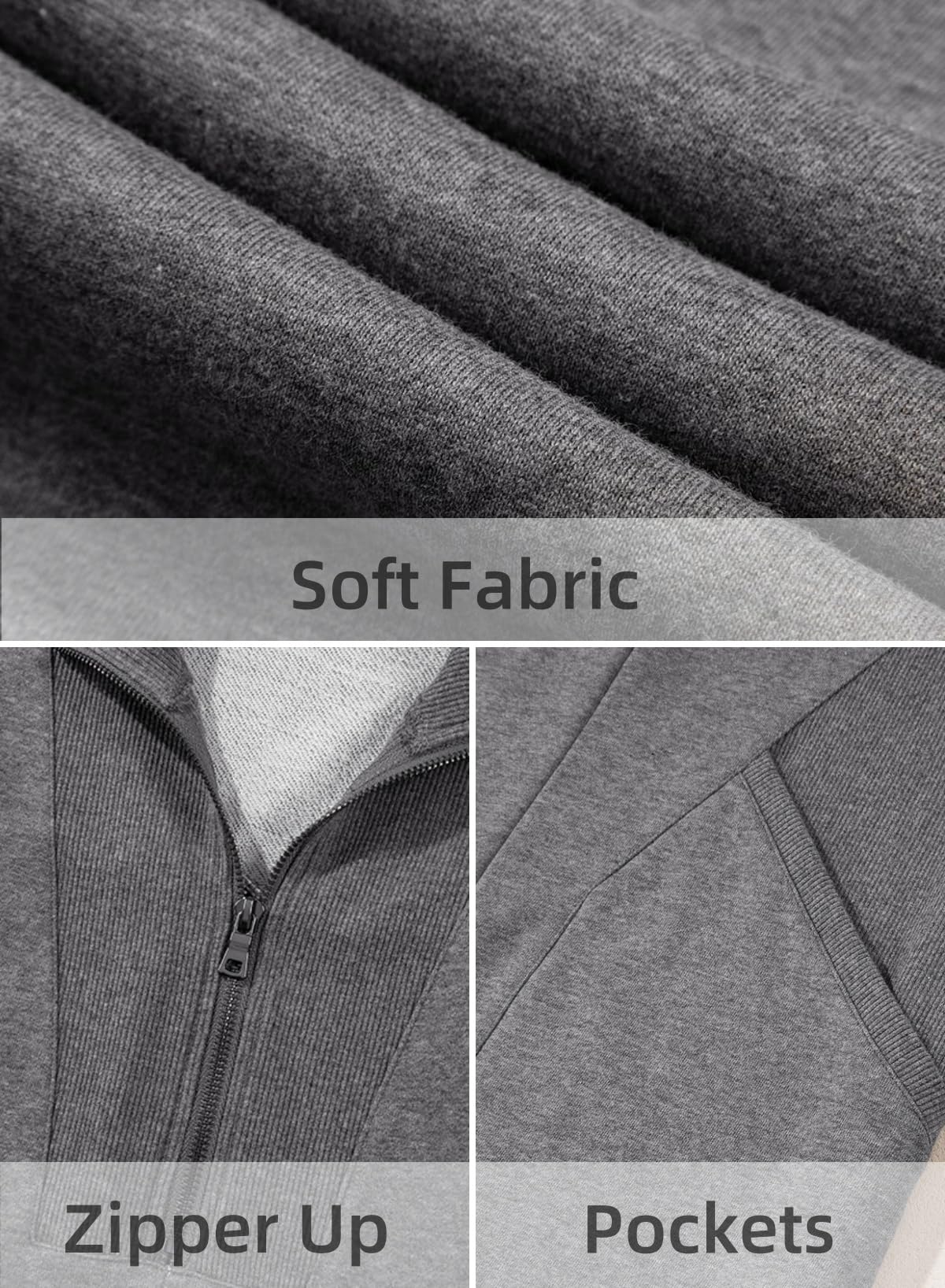 Foto 5 | Vestido Tipo Sudadera Alvaq Otoño 2024 Cuello En V Manga Larga Gris - Venta Internacional.