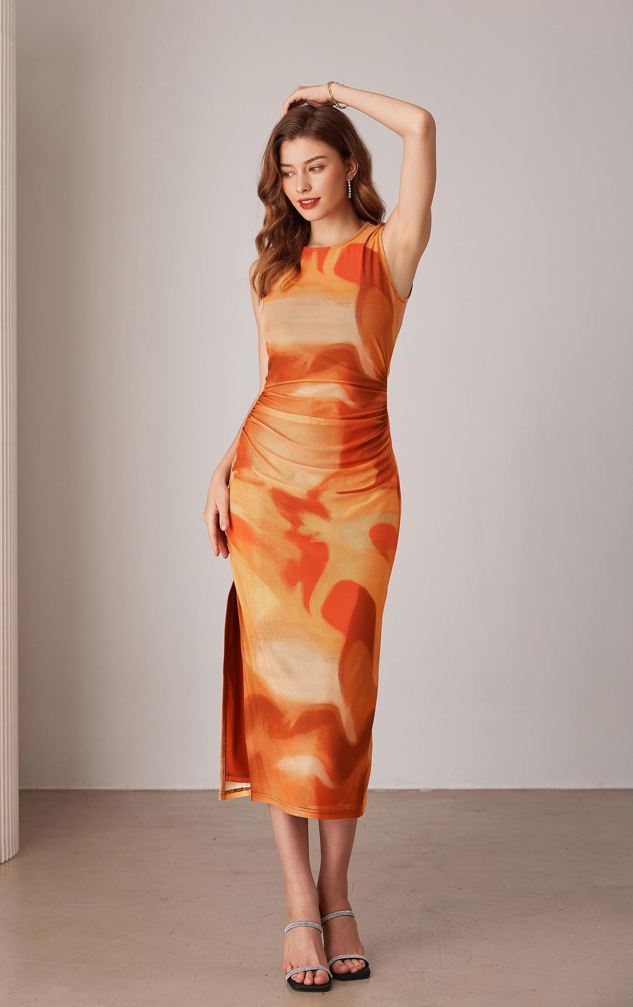 Foto 2 | Vestido De Graduación Grace Karin Naranja Para Cóctel, Invitada A La Boda - Venta Internacional.