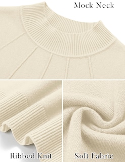 Foto 5 | Vestido Tipo Jersey Mirol Para Mujer, Cuello Alto, Corte Ajustado, Beige - Venta Internacional.