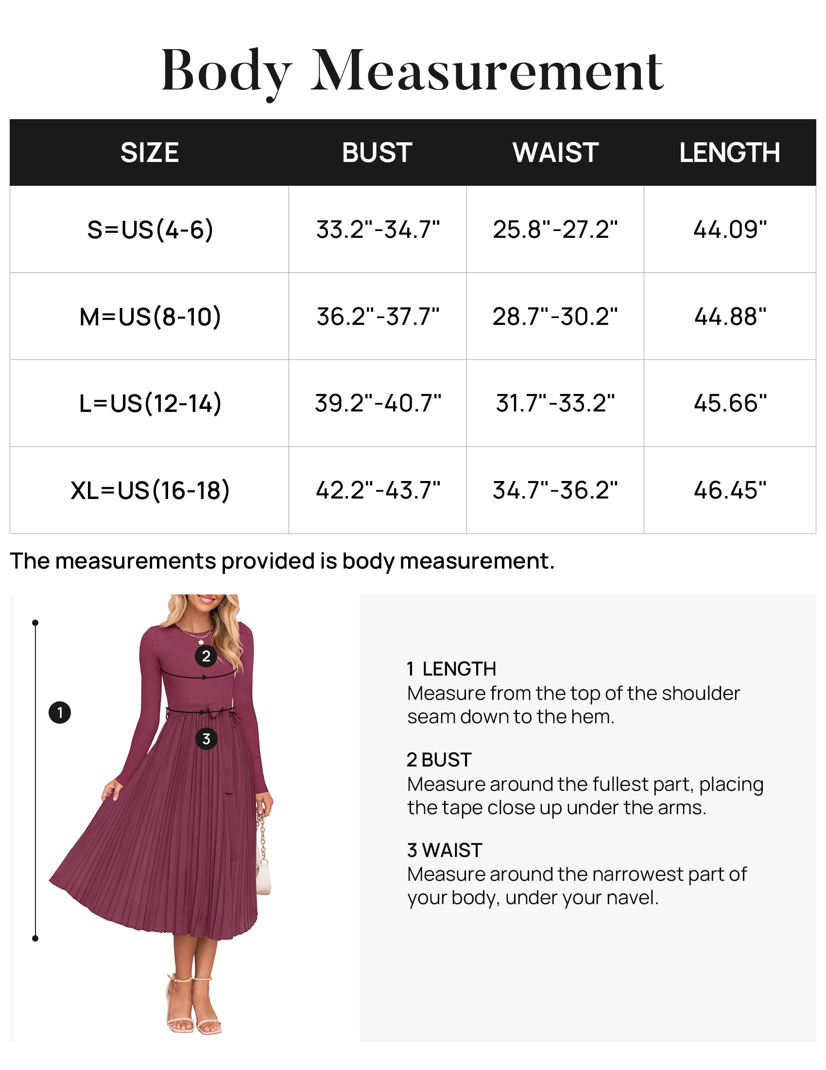 Foto 7 pulgar | Vestido Midi Zesica Otoño Manga Larga Cuello Redondo Línea A Morado Rojo - Venta Internacional.