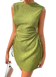 Foto 1 | Vestido Acelit Corto Para Invitada A La Boda Para Mujer, Color Verde, Talla S - Venta Internacional.