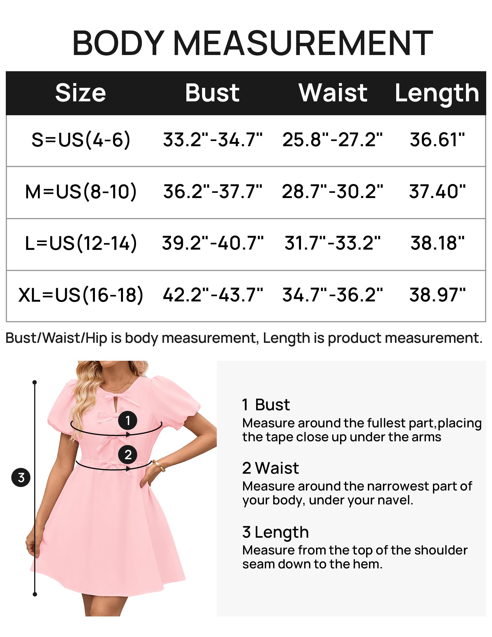 Foto 6 | Vestido Zesica De Verano De Manga Corta Con Lazo En La Parte Delantera Mini Rosa Para Mujer - Venta Internacional.