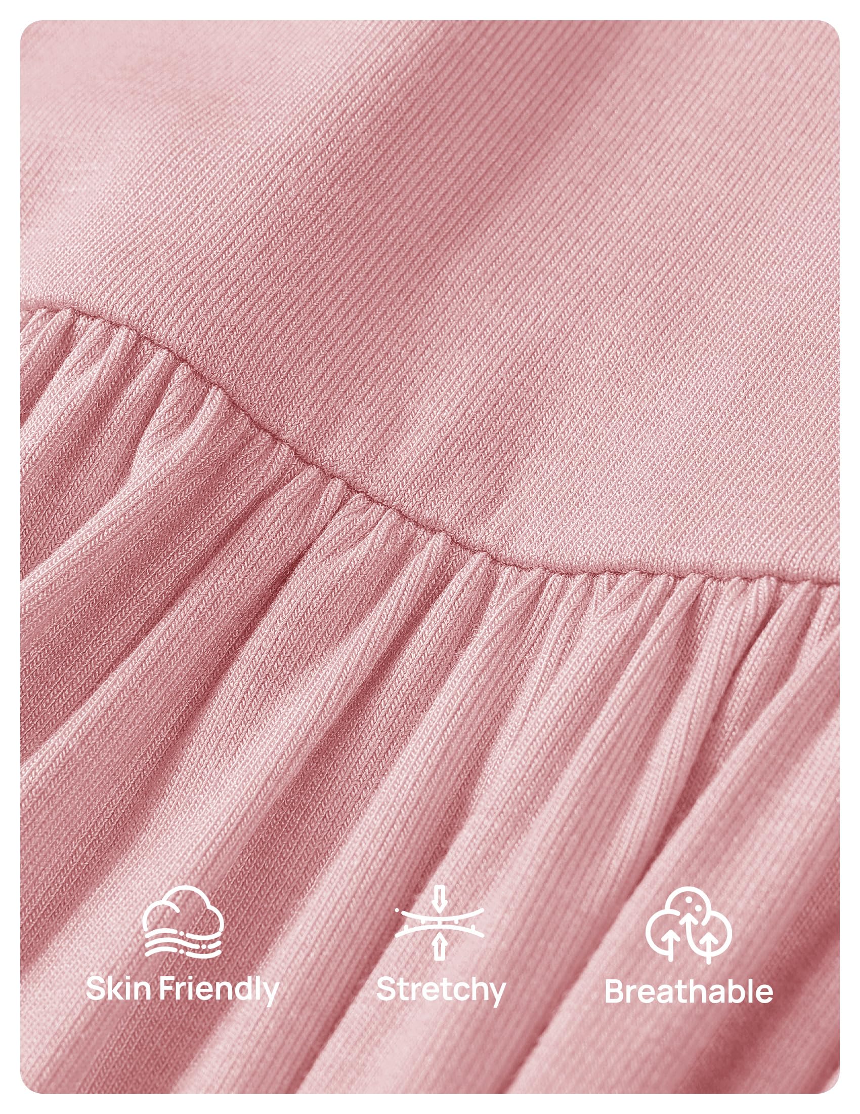 Foto 7 pulgar | Vestido Largo Zesica 2025 De Verano Con Hombros Descubiertos, Rosa Para Mujer - Venta Internacional.