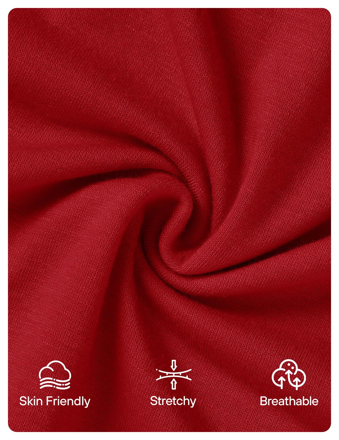 Foto 7 pulgar | Vestido Zesica Para Mujer, Verano 2025, Casual, Con Mangas Onduladas, Rojo - Venta Internacional.