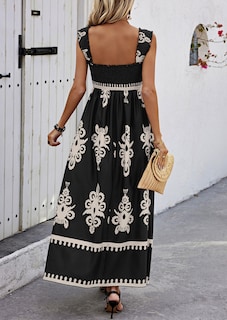 Foto 2 | Vestido Prettygarden Bohemio Floral Maxi Corte A - Venta Internacional
