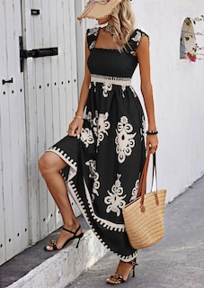 Foto 5 | Vestido Prettygarden Bohemio Floral Maxi Corte A - Venta Internacional
