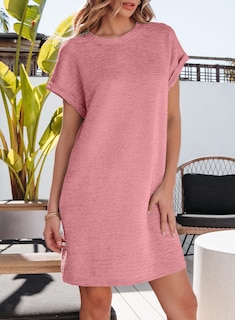 Foto 3 | Vestido De Verano Evaless 2025 Fashion De Manga Corta Con Bolsillos - Venta Internacional.