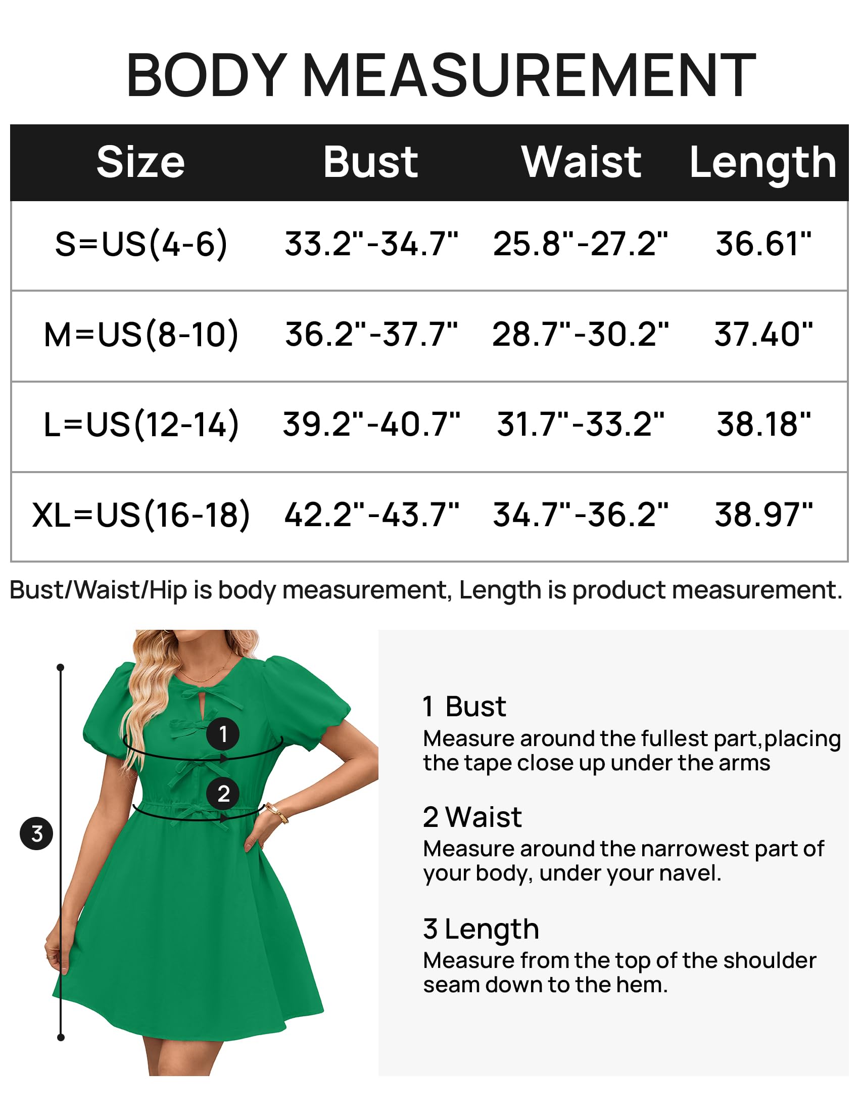 Foto 7 pulgar | Vestido Zesica De Verano De Manga Corta Con Lazo En La Parte Delantera Mini Verde Para Mujer - Venta Internacional.