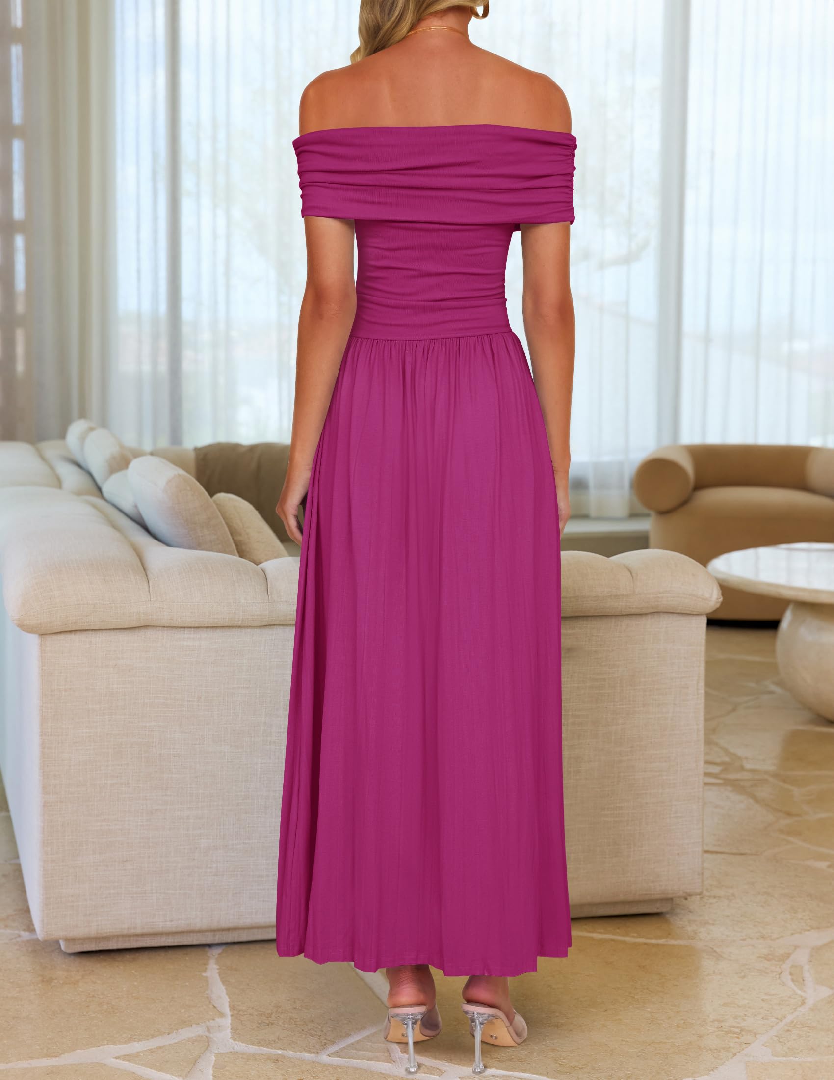 Foto 5 pulgar | Vestido Largo Zesica 2025 Sin Mangas Con Hombros Descubiertos Para Mujer - Venta Internacional.
