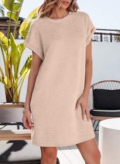 Foto 3 | Vestido De Verano Evaless 2025 Fashion De Manga Corta Con Bolsillos - Venta Internacional.