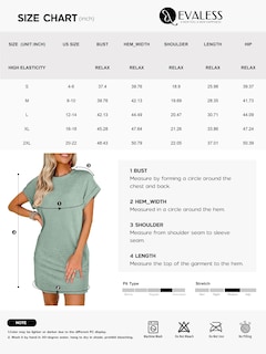 Foto 6 | Vestido De Verano Evaless 2025 Fashion De Manga Corta Con Bolsillos - Venta Internacional.