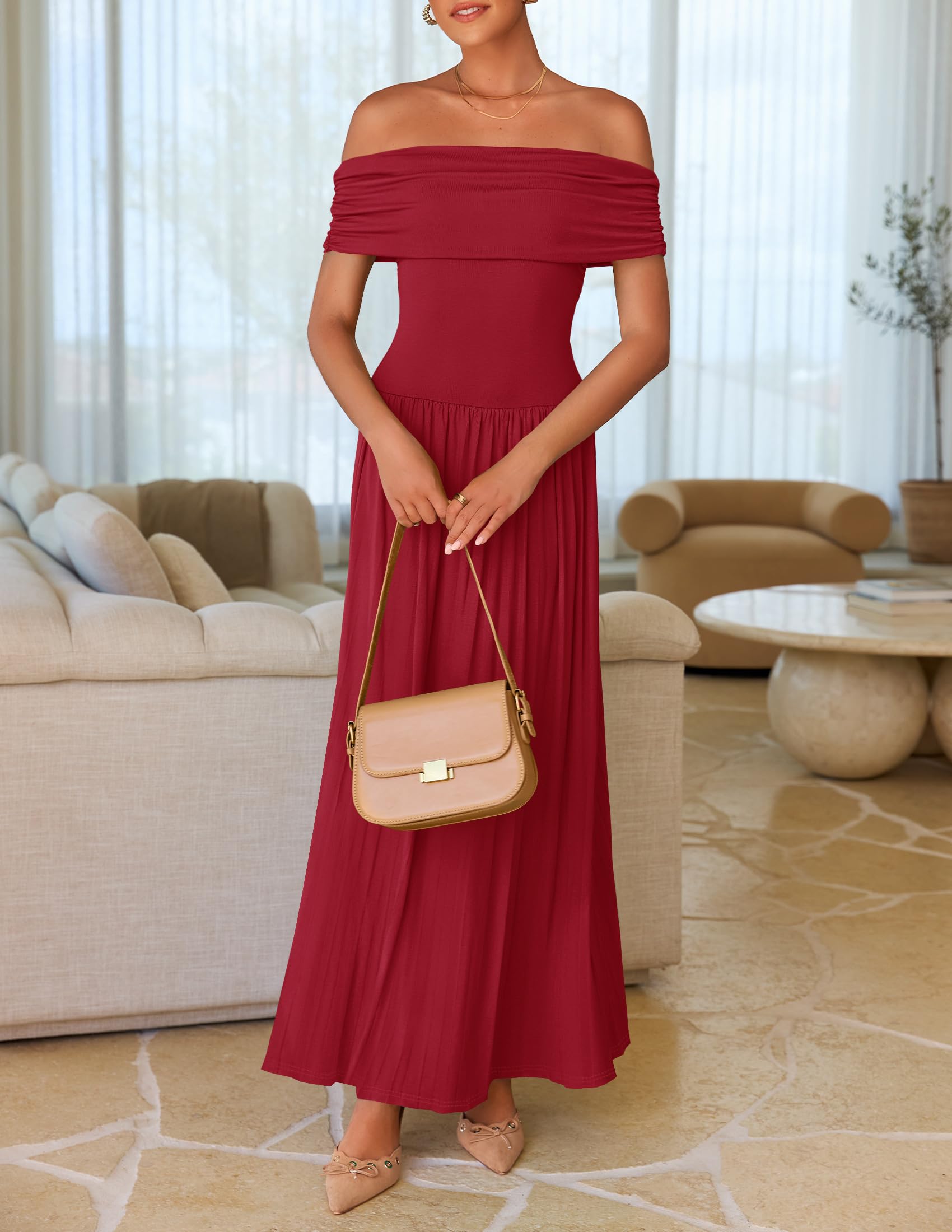 Foto 4 pulgar | Vestido Largo Zesica 2025 Sin Mangas Con Hombros Descubiertos Para Mujer - Venta Internacional.