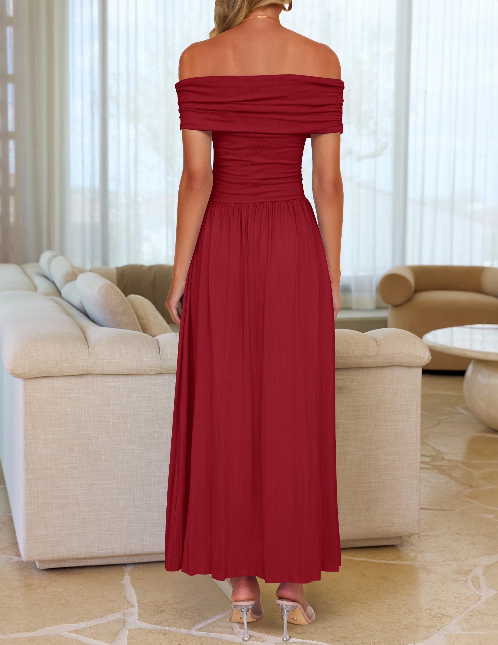 Foto 5 pulgar | Vestido Largo Zesica 2025 Sin Mangas Con Hombros Descubiertos Para Mujer - Venta Internacional.