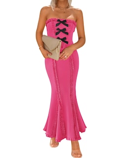 Foto 1 | Vestido Largo De Verano Zesica Sin Mangas Con Hombros Descubiertos Para Mujer - Venta Internacional.