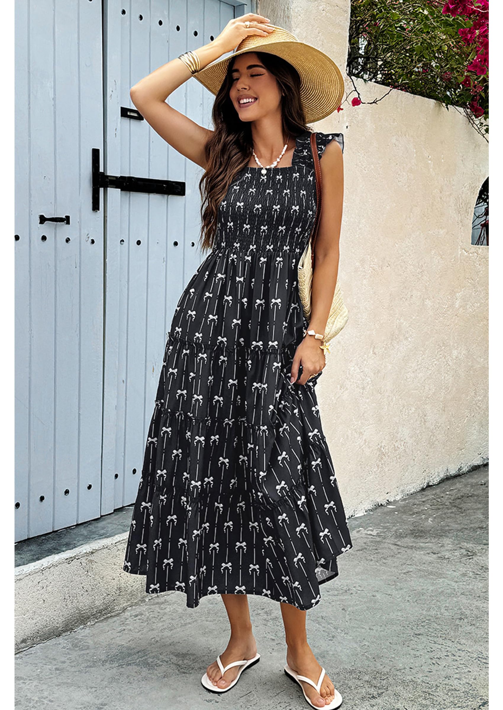 Foto 2 | Vestido Largo Ecowish Negro para Mujer - Venta Internacional