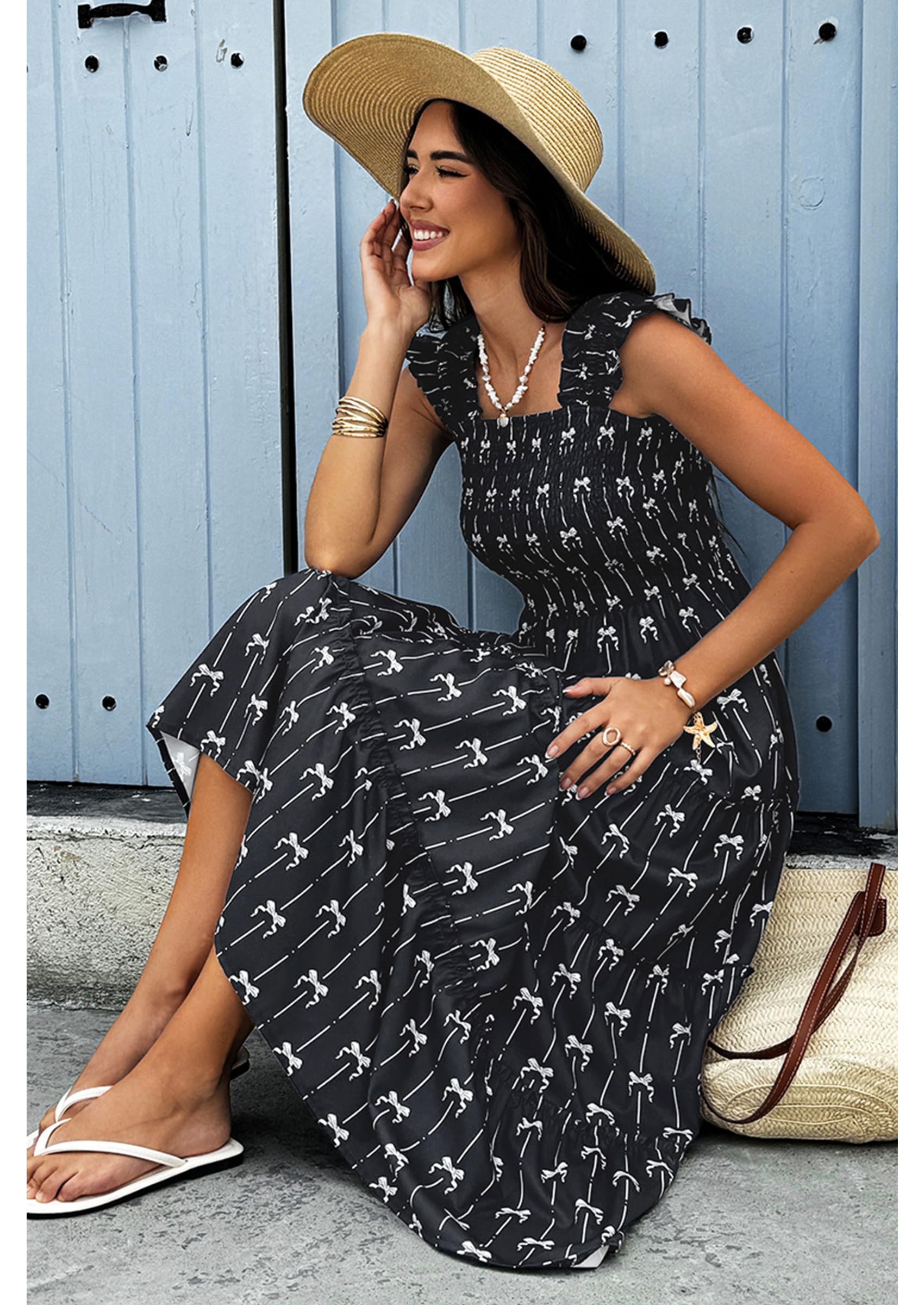 Foto 4 pulgar | Vestido Largo Ecowish Negro para Mujer - Venta Internacional