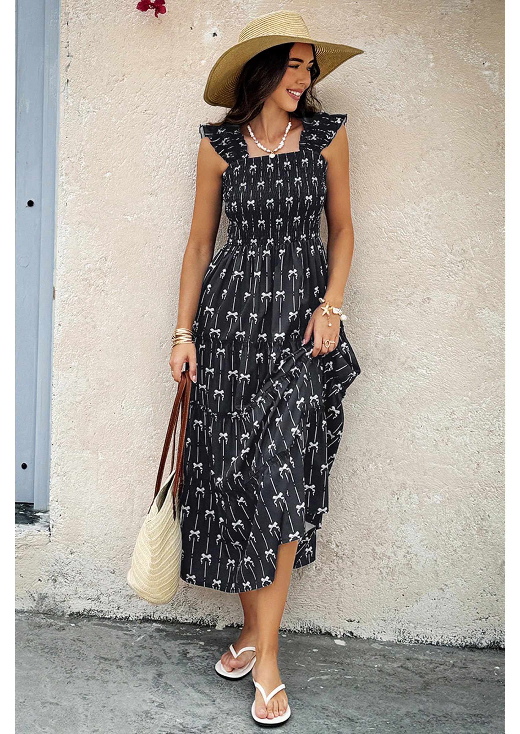 Foto 6 pulgar | Vestido Largo Ecowish Negro para Mujer - Venta Internacional