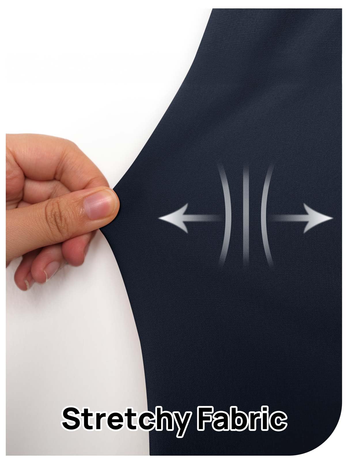 Foto 6 pulgar | Vestido Merokeety para Mujer Cuello en V Azul Marino - Venta Internacional