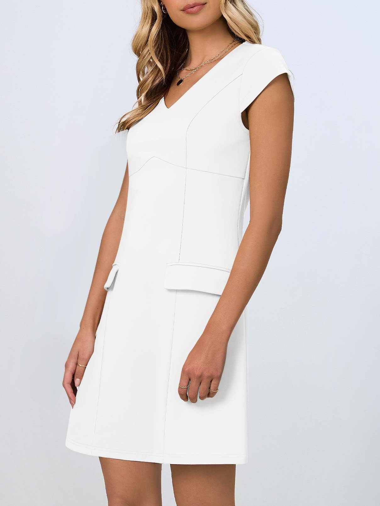 Foto 4 pulgar | Vestido Merokeety Beige para Mujer - Venta Internacional