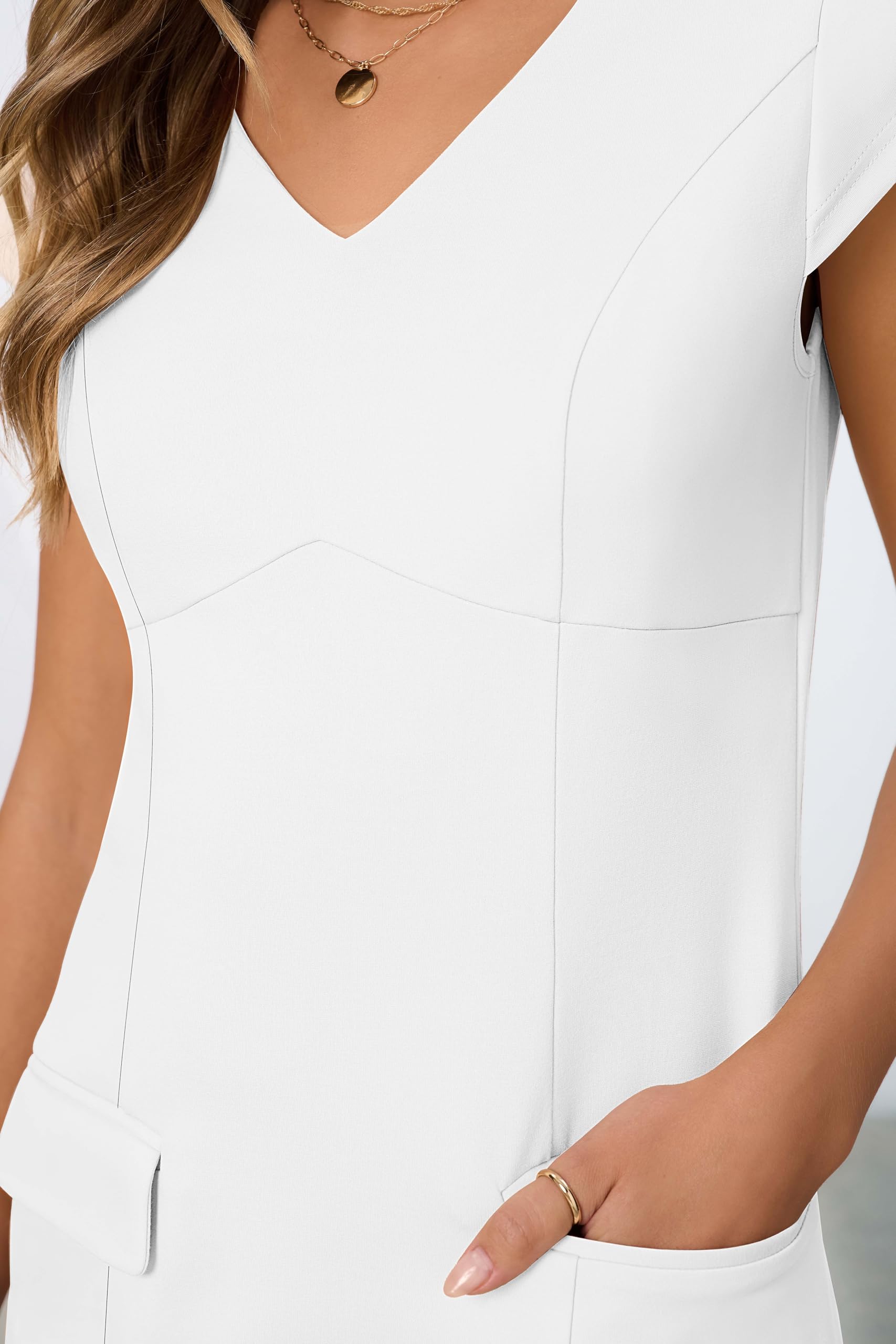 Foto 8 pulgar | Vestido Merokeety Beige para Mujer - Venta Internacional