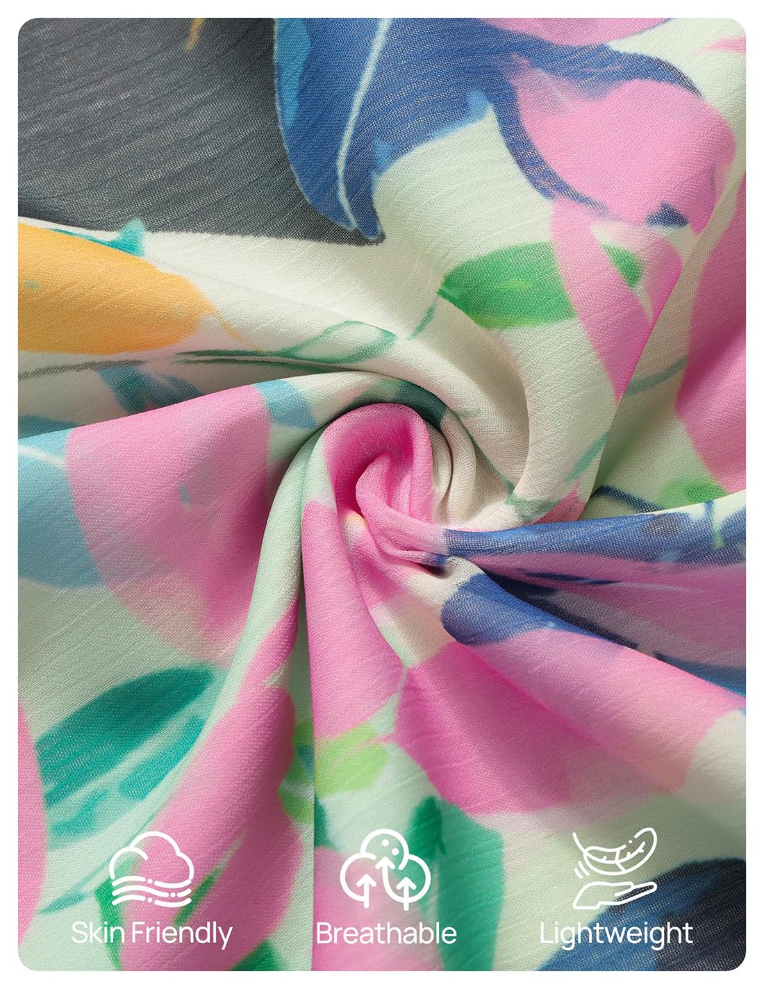 Foto 7 pulgar | Vestido Zesica Para Mujer 2025, Estampado Floral, Cuello En V, Midi, Verde - Venta Internacional.