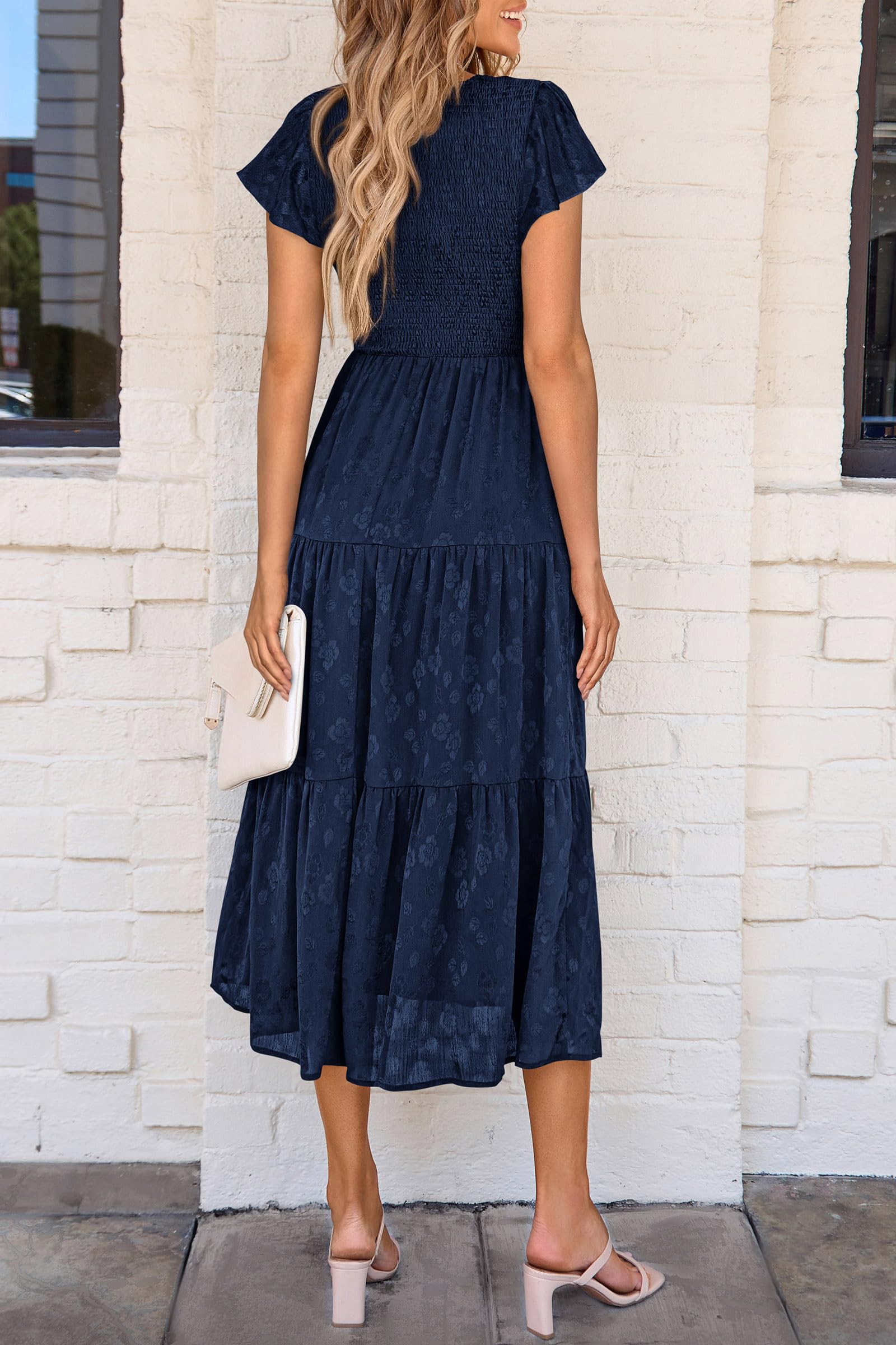 Foto 2 | Vestido Midi Prettygarden Con Estampado Floral Para Verano 2025 Para Mujer - Venta Internacional.