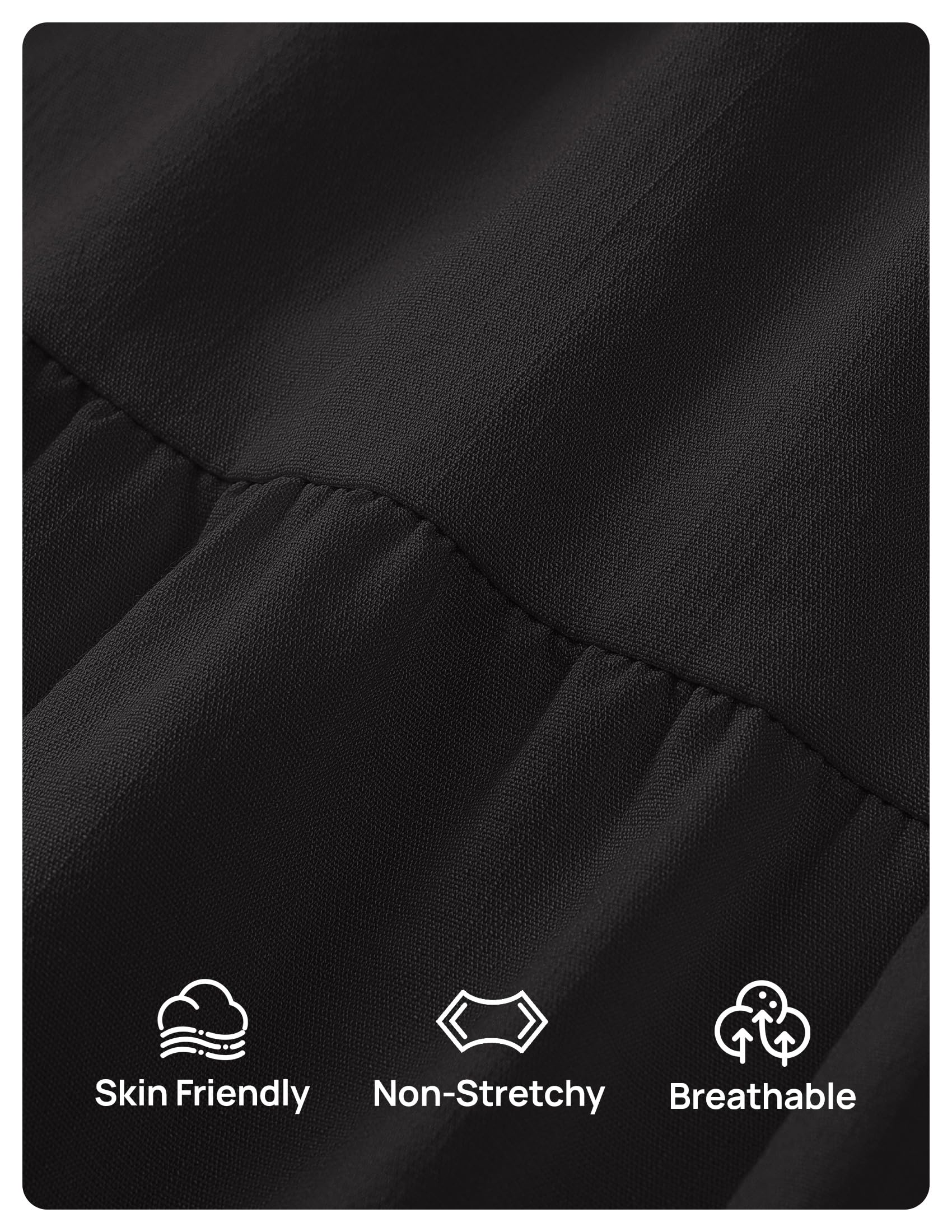 Foto 7 pulgar | Vestido Zesica 2025 Para Mujer, Estilo Bohemio, Estampado, Vacaciones, Negro, Talla L - Venta Internacional.