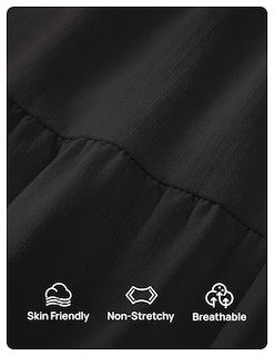 Foto 6 | Vestido Zesica 2025 Para Mujer, Estilo Bohemio, Estampado, Vacaciones, Negro, Talla L - Venta Internacional.