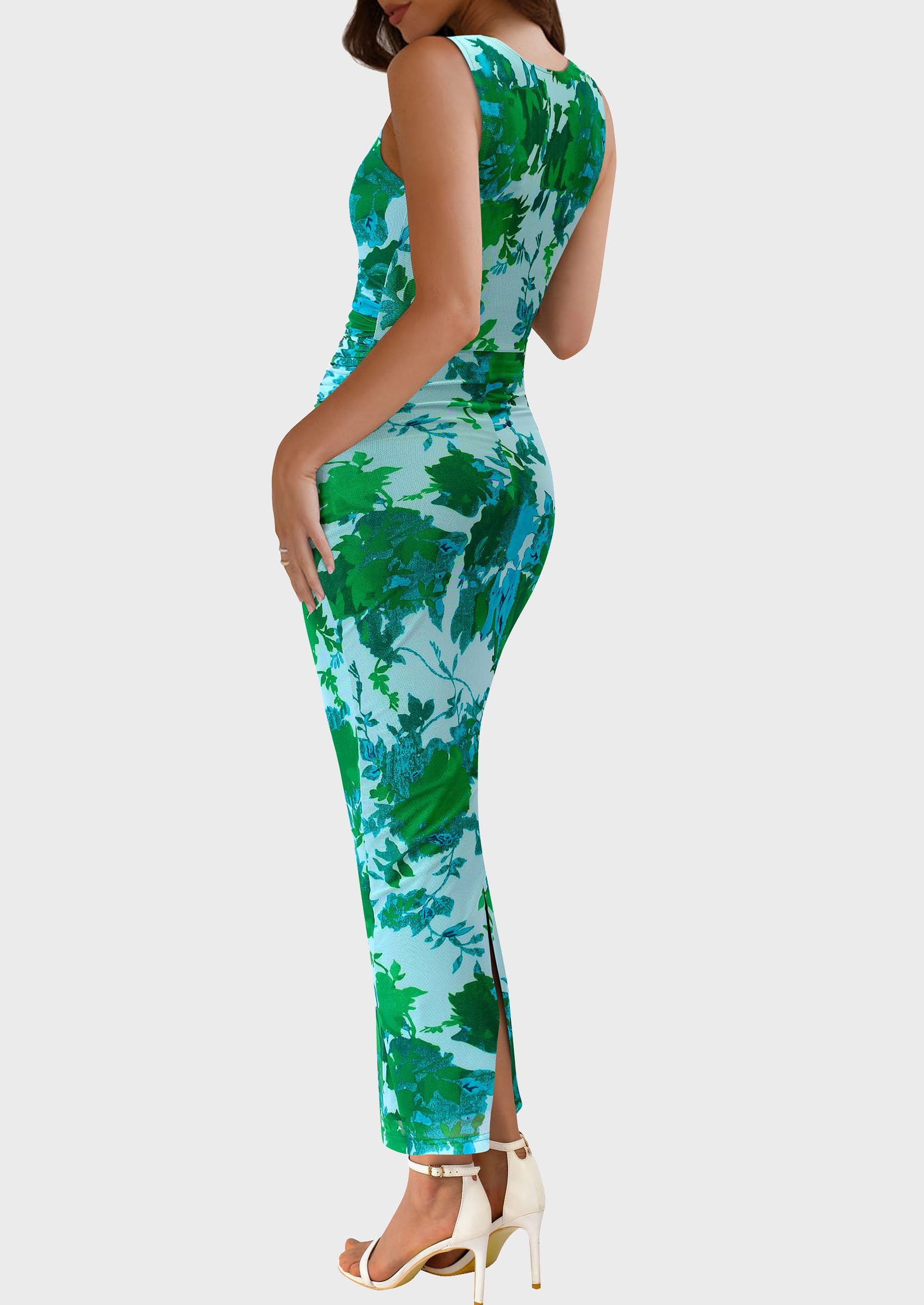 Foto 3 pulgar | Vestido De Invitada A La Boda Prettygarden 2025 Summer Resort Green - Venta Internacional.