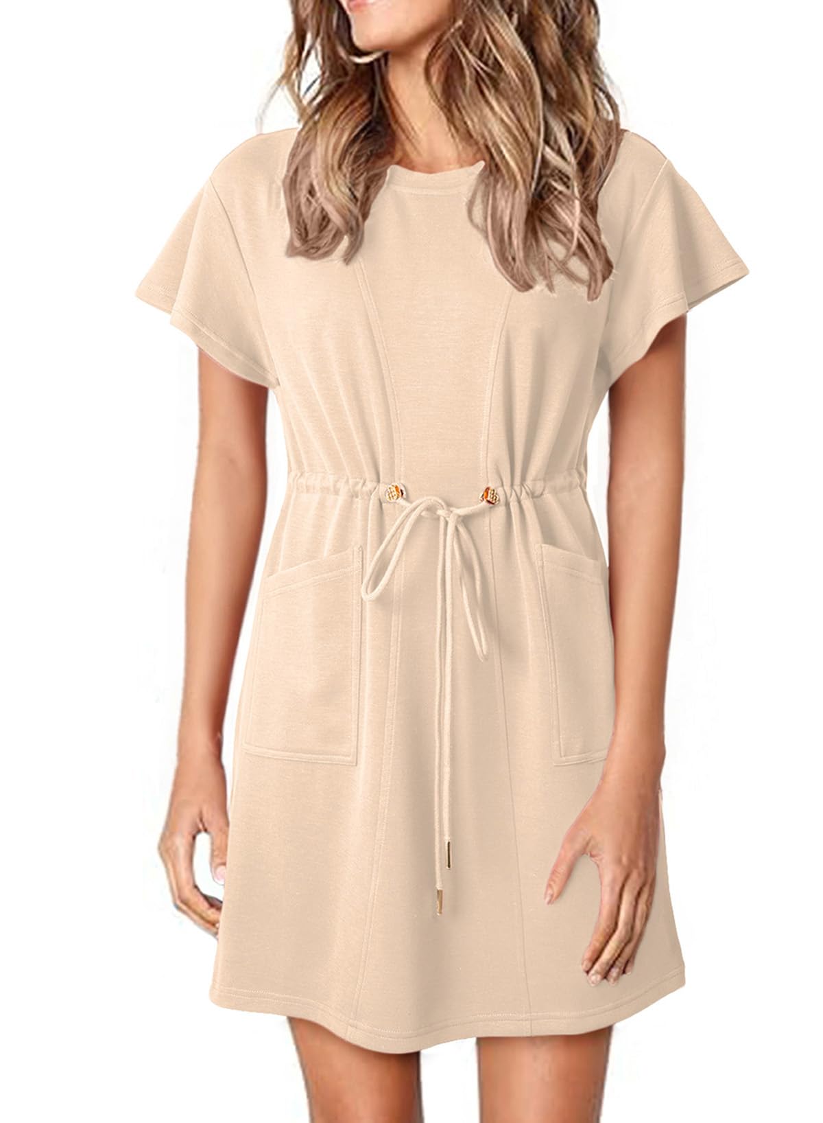 Foto 1 | Vestido Tipo Camiseta Evaless 2025 De Manga Corta Con Volantes Para Mujer - Venta Internacional.