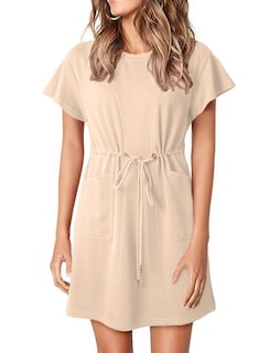 Foto 1 | Vestido Tipo Camiseta Evaless 2025 De Manga Corta Con Volantes Para Mujer - Venta Internacional.