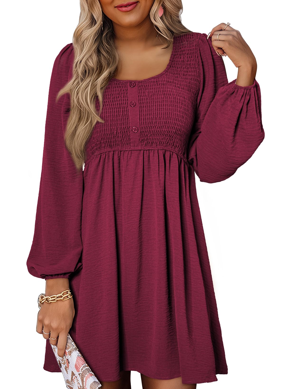 Foto 2 pulgar | Vestido Dokotoo 2025 De Primavera Casual De Manga Larga Para Mujer - Venta Internacional.