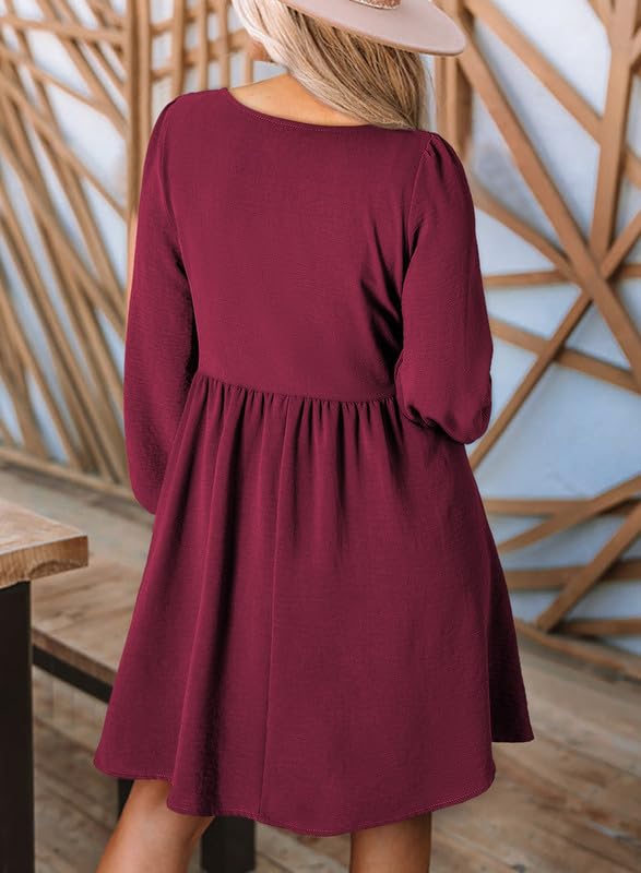 Foto 3 pulgar | Vestido Dokotoo 2025 De Primavera Casual De Manga Larga Para Mujer - Venta Internacional.
