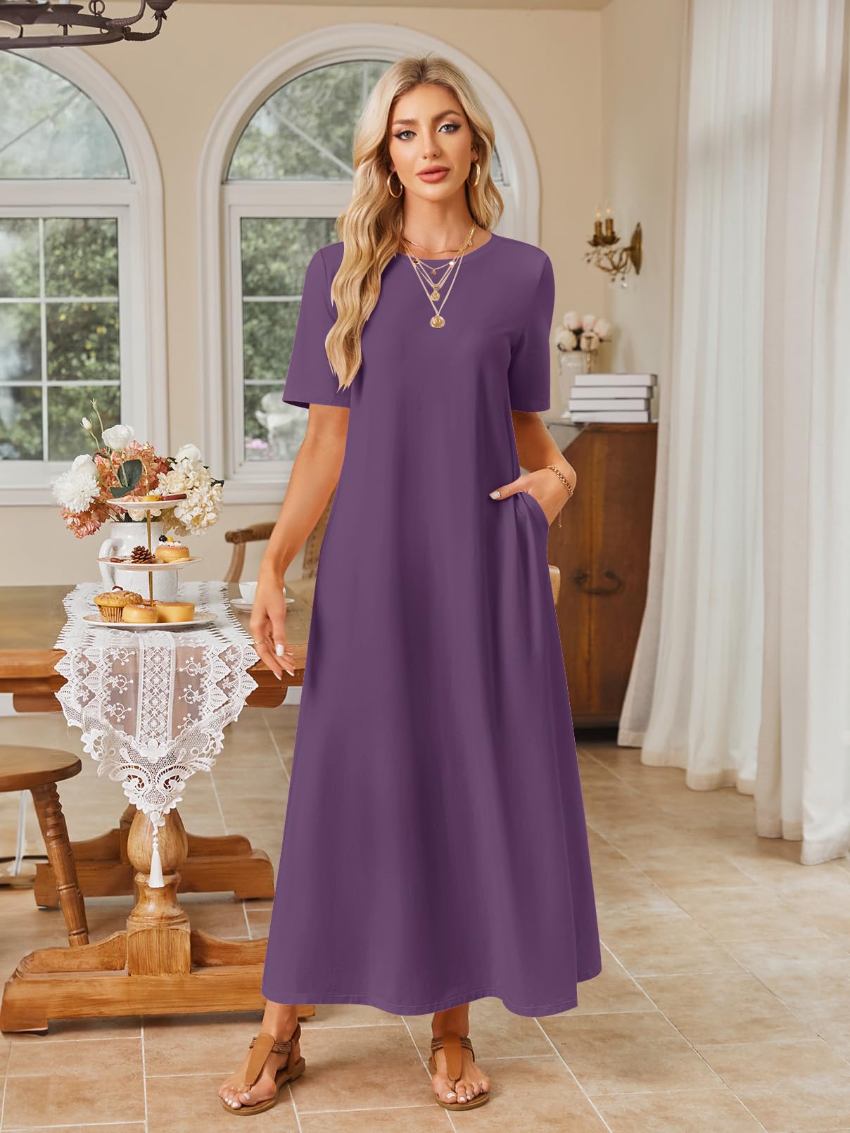 Foto 4 | Vestido Merokeety para Mujer-Venta Internacional