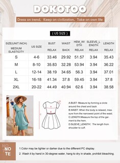 Foto 6 | Vestido De Verano Dokotoo Para Mujer, Verano 2024, Vacaciones, Casual, Azul Marino - Venta Internacional.