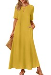 Vestido Largo Merokeety Para Mujer 2025 Primavera-verano Ginger - Venta Internacional.