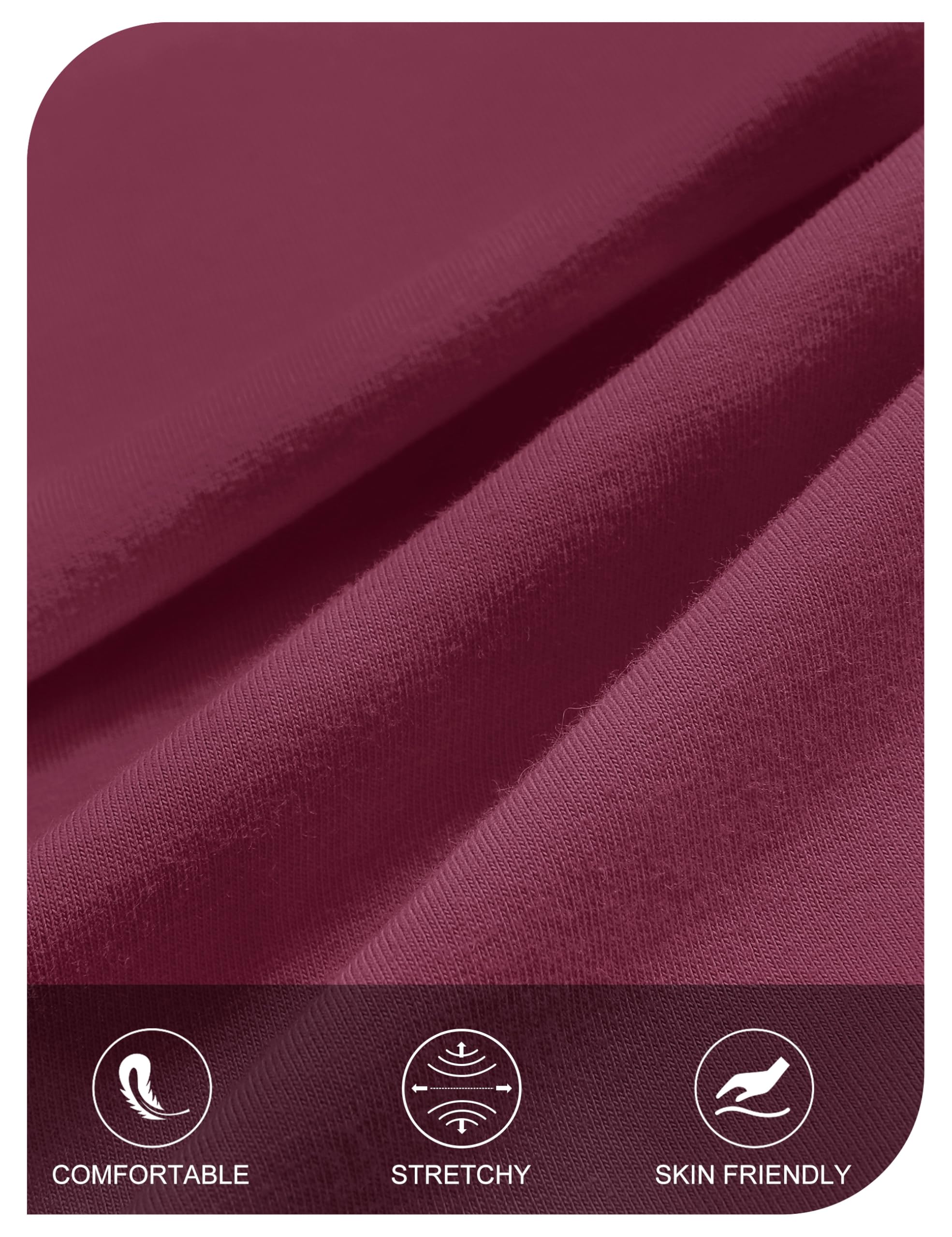 Foto 5 | Vestido Largo Merokeety Para Mujer 2025, Primavera-verano, Vino, Talla L - Venta Internacional.