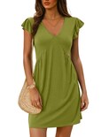 Vestido De Verano Dokotoo Summer 2025 Para Mujer, Casual, Primavera, Verde - Venta Internacional.