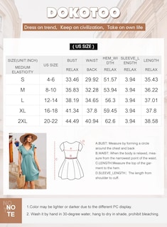 Foto 6 | Vestido De Verano Dokotoo Summer 2025 Para Mujer, Casual, Primavera, Verde - Venta Internacional.
