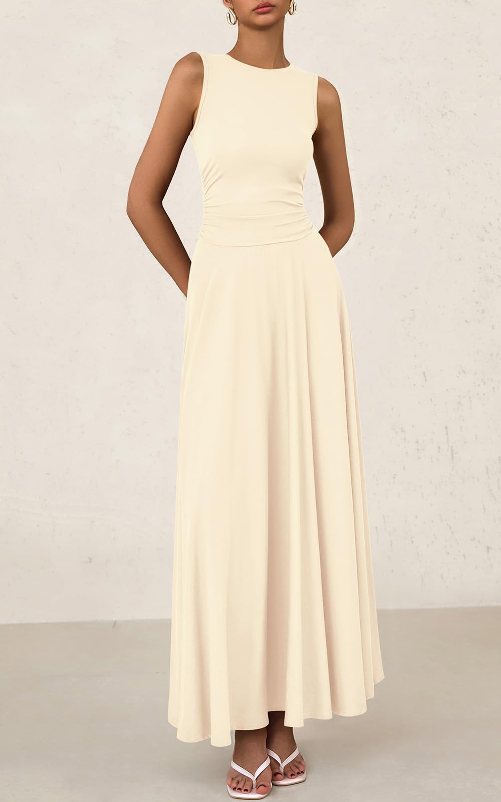 Foto 4 pulgar | Vestido Prettygarden Para Mujer, Primavera 2025, Sin Mangas, Aline Maxi - Venta Internacional.