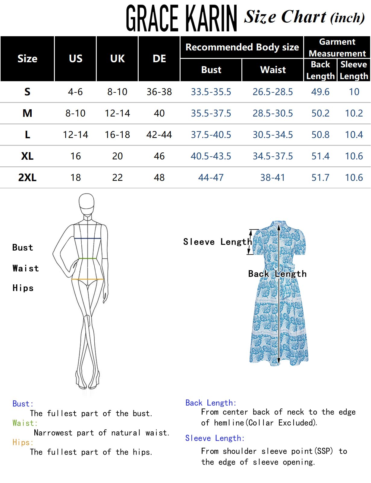 Foto 6 pulgar | Vestido Grace Karin Camisa Maxi De Verano Con Estampado Floral En A Para Mujer - Venta Internacional.