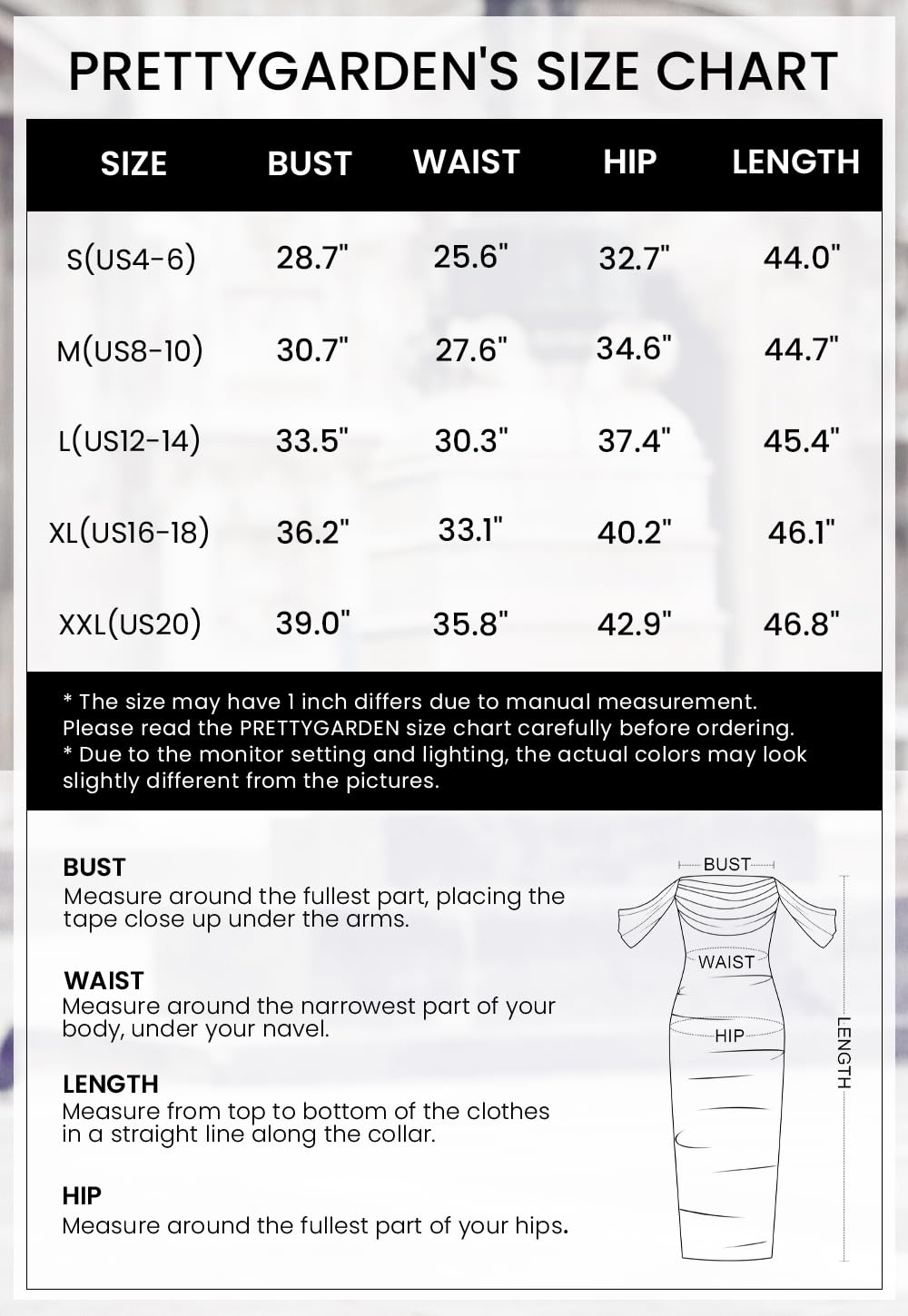 Foto 7 pulgar | Vestido Prettygarden Para Mujer De Verano 2025 Con Hombros Descubiertos, Negro - Venta Internacional.