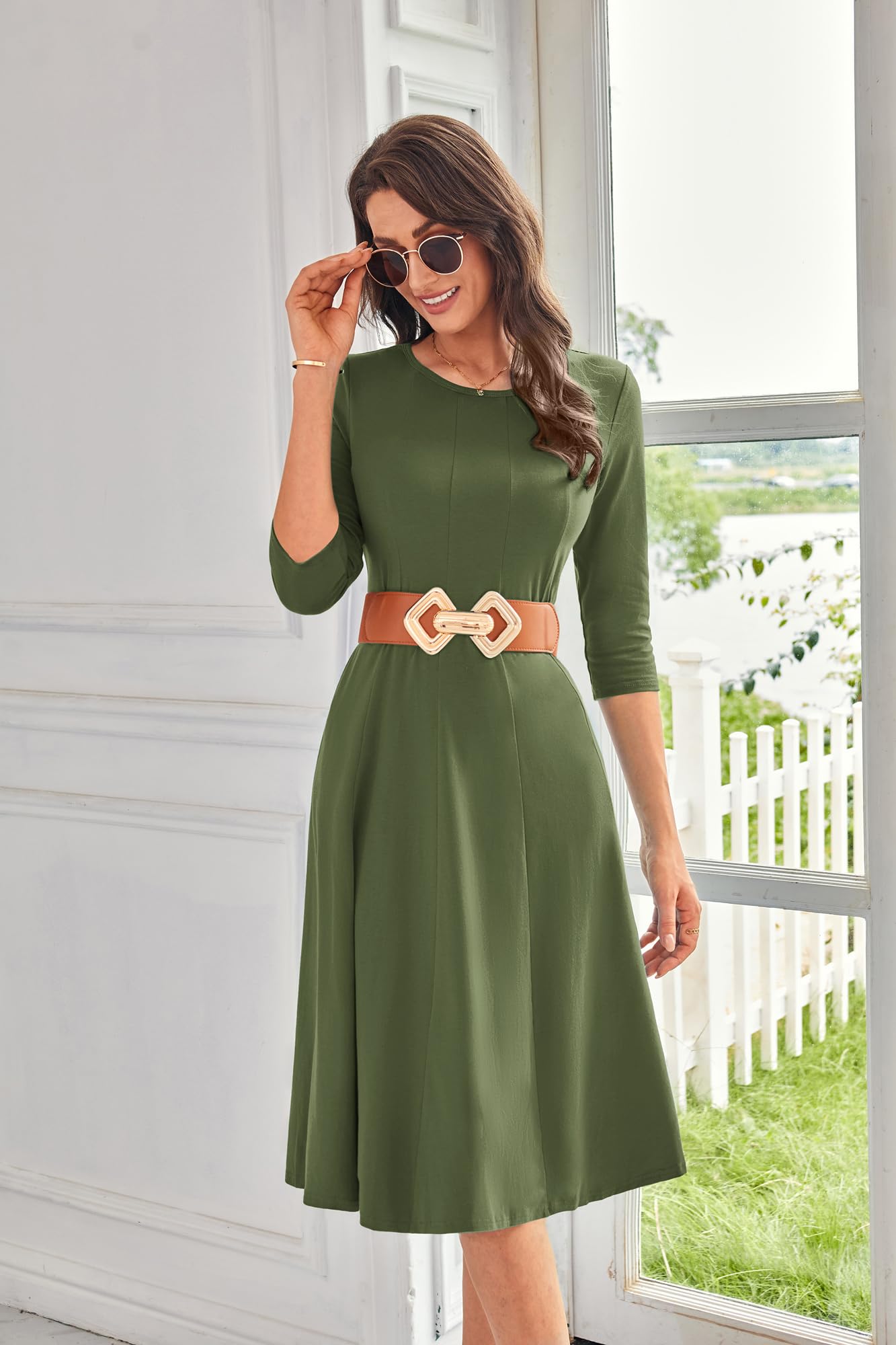 Foto 4 pulgar | Vestido Grace Karin, Casual, Holgado, Cuello Redondo, Algodón - Venta Internacional.