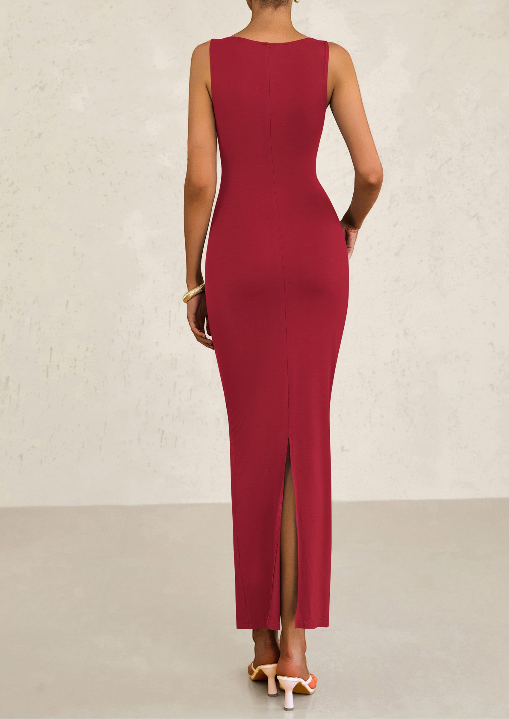 Foto 3 pulgar | Vestido Midi Prettygarden, Ajustado Fruncido De Verano 2025 Para Mujer - Venta Internacional.