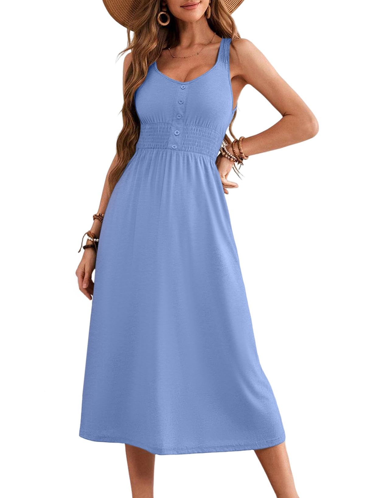 Foto 2 pulgar | Vestido Dokotoo 2025 Sin Mangas Con Cuello Redondo Para Mujer - Venta Internacional.